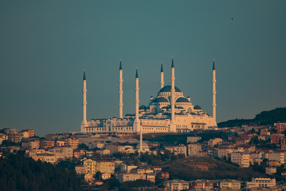 Turks don't hesitate build their religious place big!